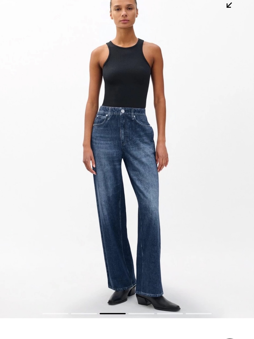 NWT Rag & Bone Miramar Terry Wide Leg Pant in Petra; XXS - Picture 3 of 7